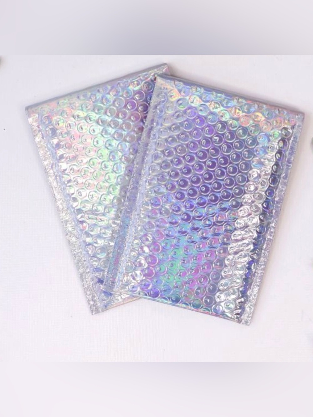 20    4.25” x 8” Holographic Poly Bubble Mailers